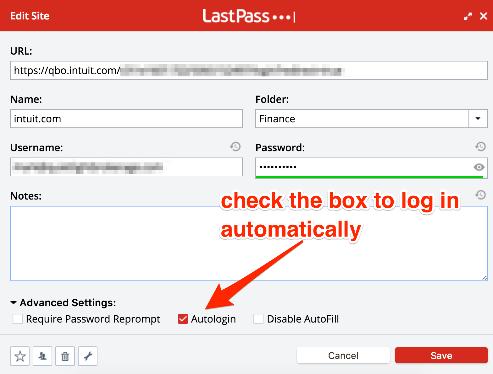 How to automatically log into lastpass