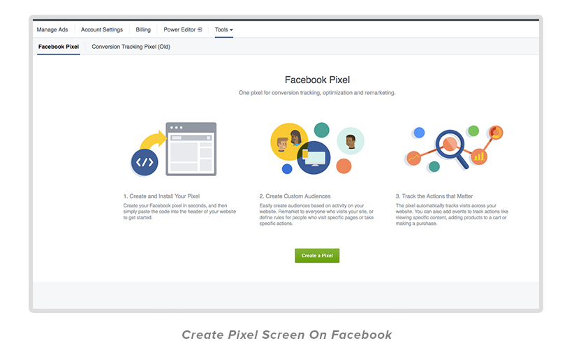 Create Pixel Screen on Facebook