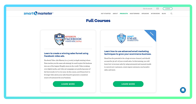 Smart Marketer course example