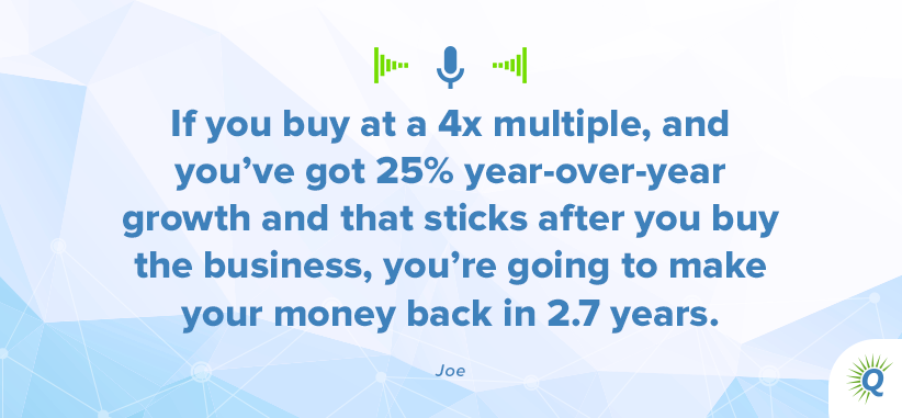 Quote from Joe Valley on the Podcast