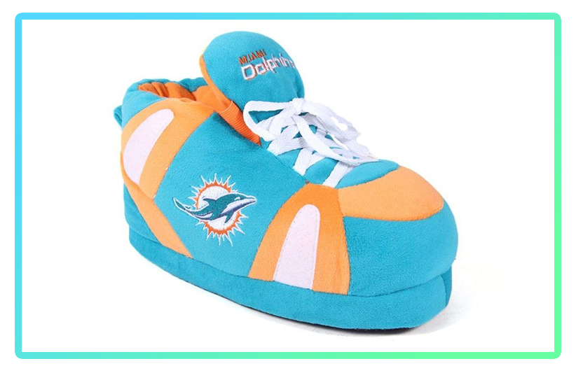 Miami Dolphins Happy Feet slippers