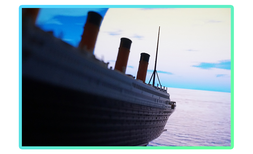 The Titanic in dangerous waters