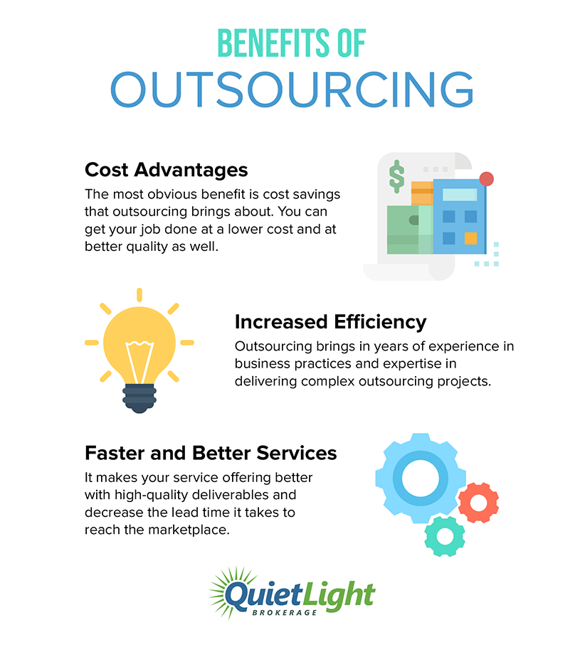 Infographic: the benefits of outsourcing